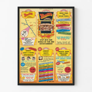Vintage Turner’s Musical Merry-Go-Round Poster - Event Program 1985-1986