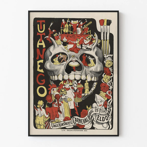 Vintage poster of Artistic Carnival Tutanego