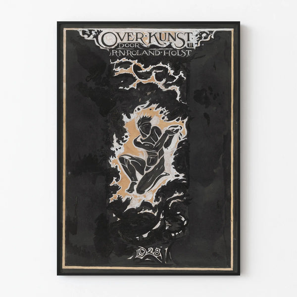 Vintage Style Black and White Decorative Poster