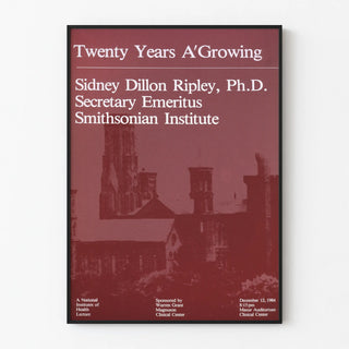 Vintage Poster Conference Sidney Dillon Ripley Smithsonian