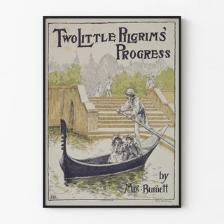 Vintage poster of Two Little Pilgrims' Progress by Mrs. Burnett