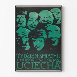 Vintage Poster for Uciecha Theater - Week of Laughter and Humor