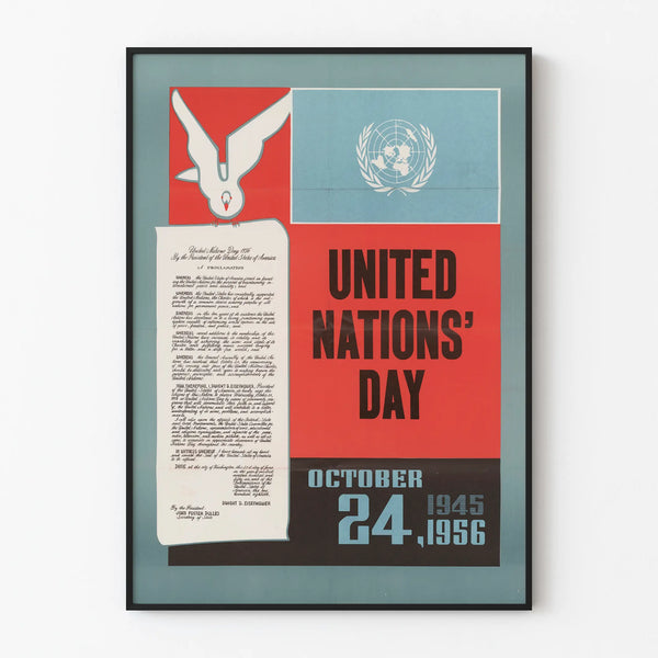 Vintage Poster United Nations Day 1956