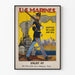 Vintage U.S. Marines Service Poster on Land and Sea
