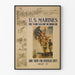 Vintage poster of U.S. Marines - Premier to raise the flag abroad