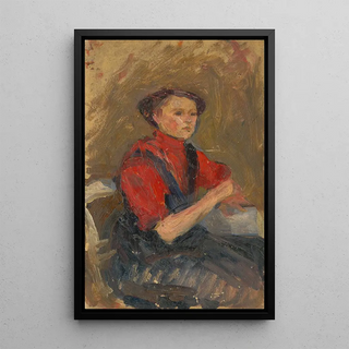 udovt Pitthordt - Portrait Of A Young Woman In A Red Sweater.webp