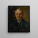 Portrait of an Old Man - Ludovit Pitthordt — framed artwork on a wall