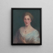 Portrait of the artist's daughter II - Ludovit Pitthordt — framed artwork on a wall