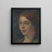 Portrait Painting of an Eccentric - Ludovit Pitthordt — framed artwork on a wall
