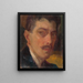 Study for a self-portrait - Ludovit Pitthordt — framed artwork on a wall
