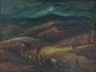 Landscape with Procession - Ludovit Varga — artwork view