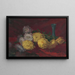 Chrysanthemums on the table - Ludovit Ordok — framed artwork on a wall