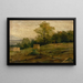 Landscape with Wooden Ropes - Ludovit Ordok — framed artwork on a wall