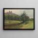 Morning under the castle of Slanec - Ludovit Ordok — framed artwork on a wall