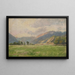 Mountain Prairie Painting - Ludovit Ordok — framed artwork on a wall