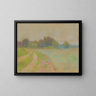 A country road - Ludovit Ordok — framed artwork on a wall