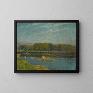 Prise de rivière - Ludovit Ordok — framed artwork on a wall