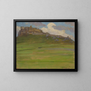 Château de Spisk - Ludovit Ordok — framed artwork on a wall