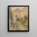 Old Cour Painting - Ludovit Ordok — framed artwork on a wall