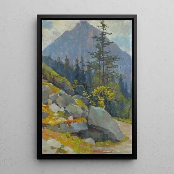 Motif of the Tatras - Ludovit Ordok — framed artwork on a wall