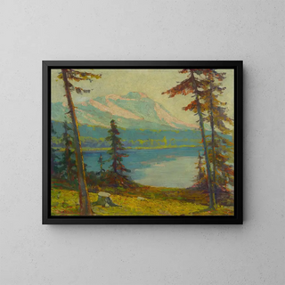 Lac des montagnes Tatra - Ludovit Ordok — framed artwork on a wall