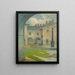 La cour du manoir Renaissance de Strky - Ludovit Ordok — framed artwork on a wall