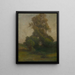 Tree in the Countryside - Ludovit Ordok — framed artwork on a wall