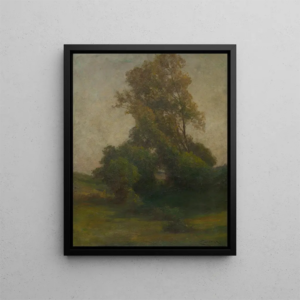 Tree in the Countryside - Ludovit Ordok — framed artwork on a wall