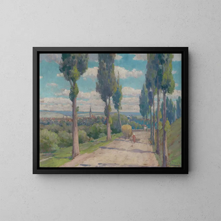 View of Spišská Nová Ves - Ludovit Ordok — framed artwork on a wall