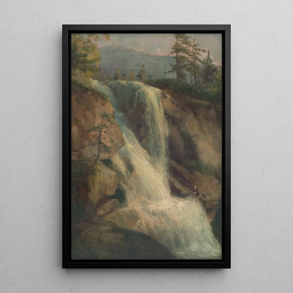 Cascade - Ludovit Ordok — framed artwork on a wall