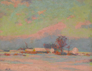 Winter Evening Painting - Ludovit Ordok — artwork view
