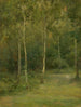 Landscape painting with small birches - Ludovit Ordok — artwork view