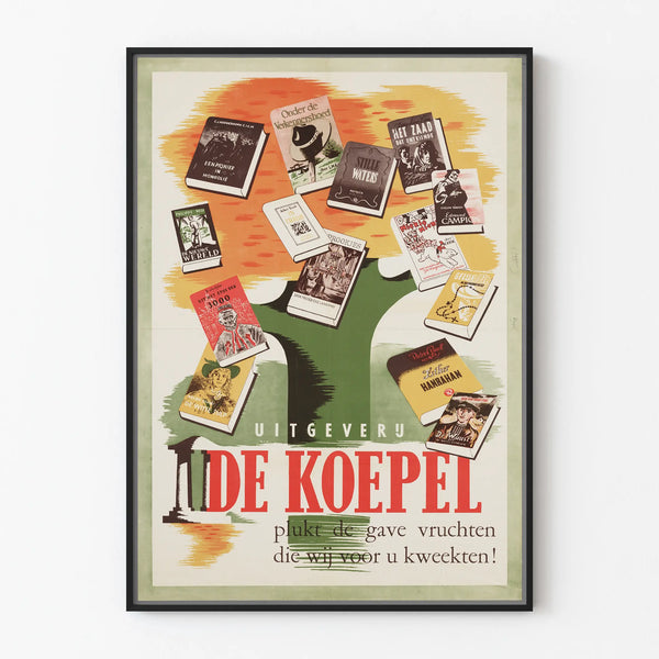 Vintage Poster De Koepel - Illustrated Literary Collection