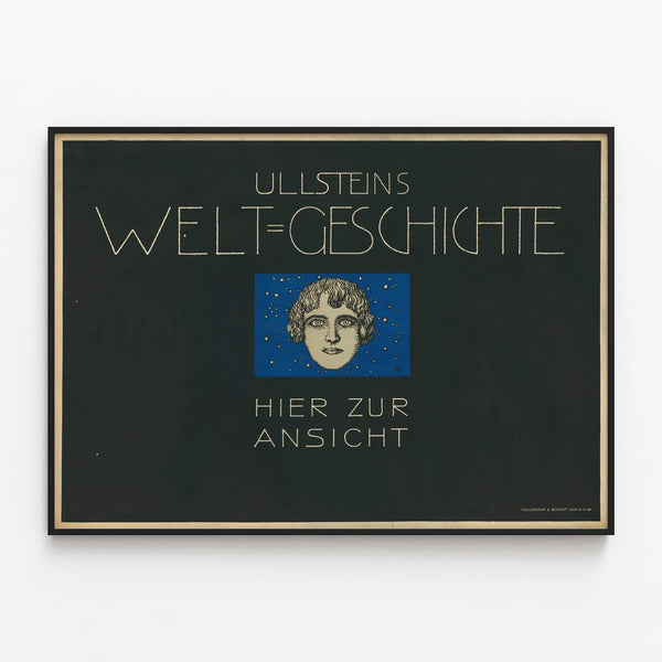 Ullstein's World History Poster - Vintage Wall Decoration — framed artwork on a wall