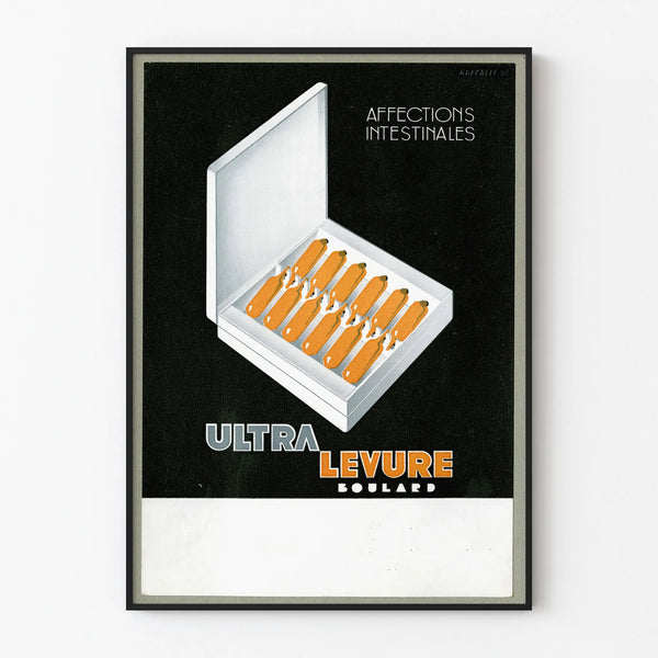 Vintage poster Ultra Levure Boulard - medical wall decoration