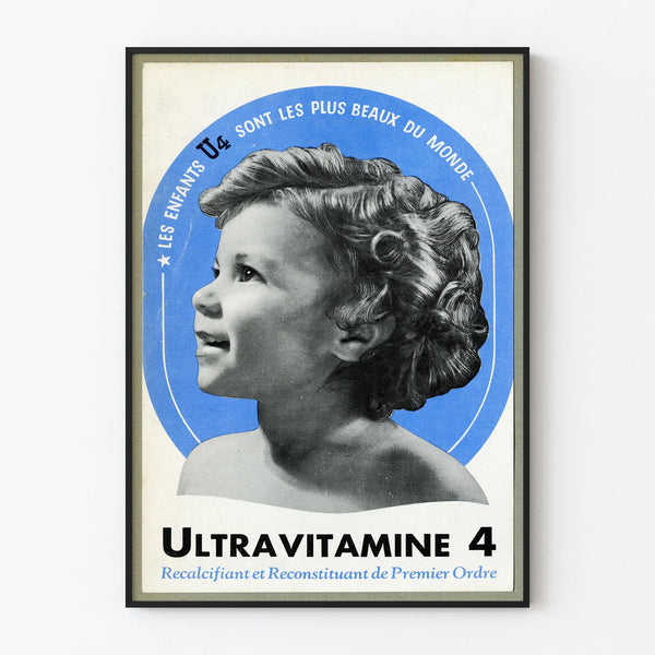Vintage Poster Ultraviamine 4 Children's Wall Decoration