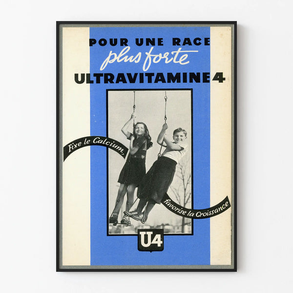 Vintage Ultravitamine 4 poster for healthy growth