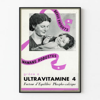 Vintage poster Ultravitamine 4 - Retro wall decoration