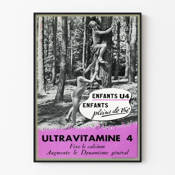 Vintage poster Ultraviamine 4 lively children
