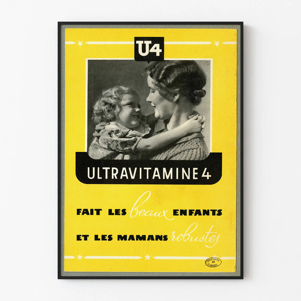 Vintage advertising poster UltravItamine 4 wall decoration