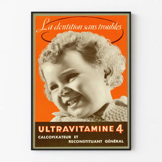 Vintage Poster Ultravitamine 4 for Dental Health