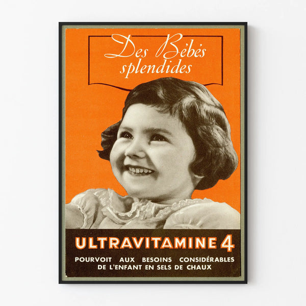 Vintage Poster Ultravitamine 4 - Children's Wall Decoration