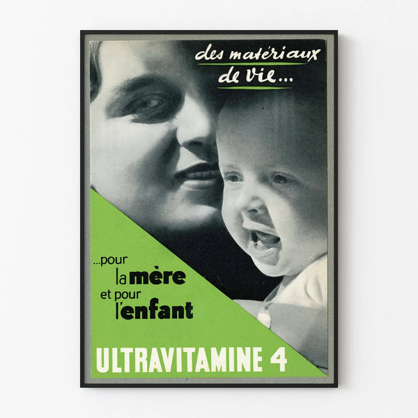Vintage poster Ultravitamine 4 for mother and child