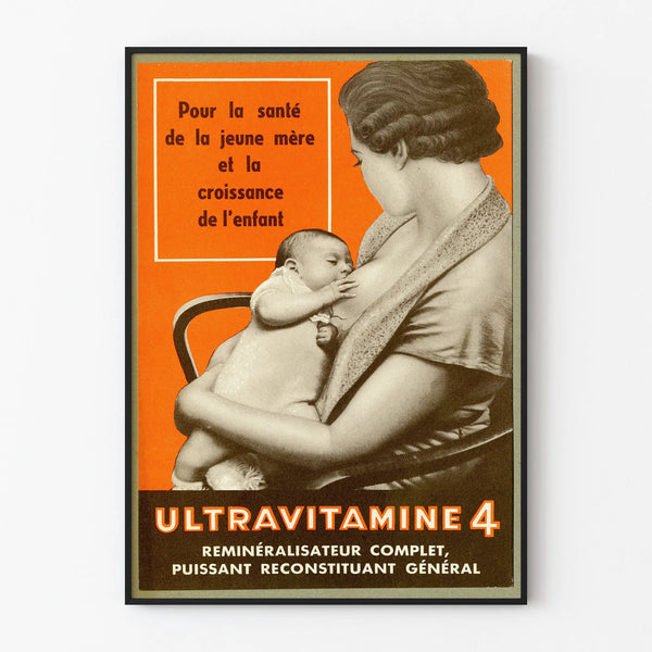 Vintage poster Ultravitamine 4 for mother and child health