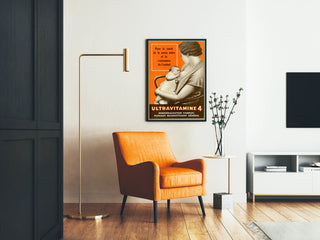 Vintage poster Ultravitamine 4 for mother and child health
