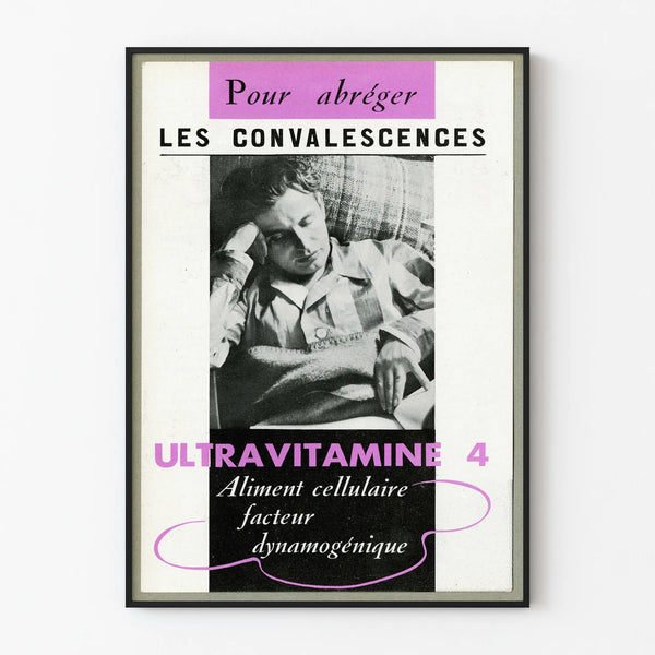 Vintage poster Ultraviamine 4 for convalescence