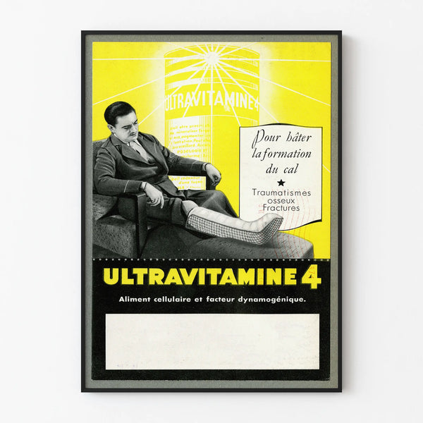 Vintage Ultraviolet Decorative Poster 4 Bone Health