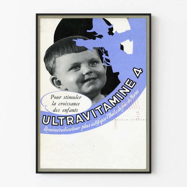 Vintage Ultravitamine 4 Poster for Children's Wall Decoration