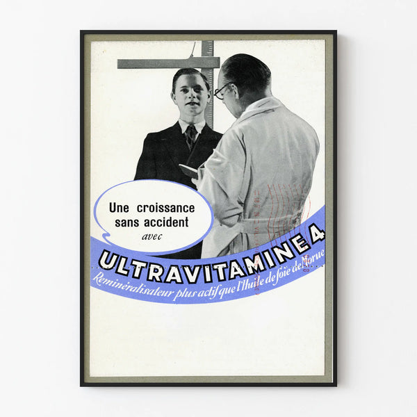 Vintage Poster Ultravitamine 4 - Retro Wall Decoration Child's Health