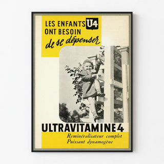 Vintage Ultraviamine 4 Poster - Advertising Poster for Active Children